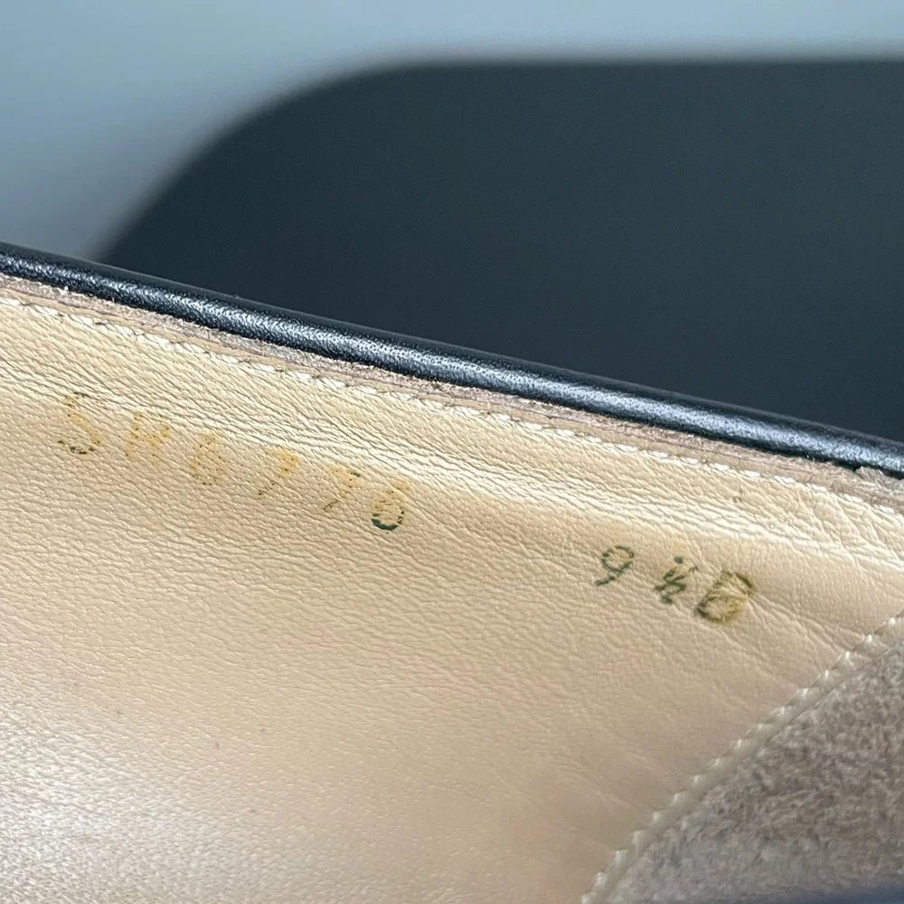 Salvatore Ferragamo Sport Black Fabric Logo Bit Loafers Shoes Made in Italy 9.5 - Picture 11 of 12